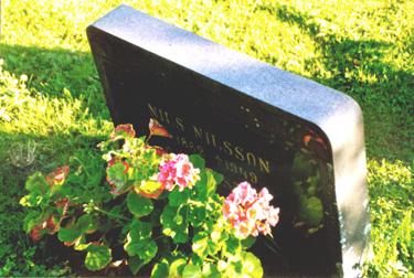 Grave of Dave's great grandfather Nils Nilsson